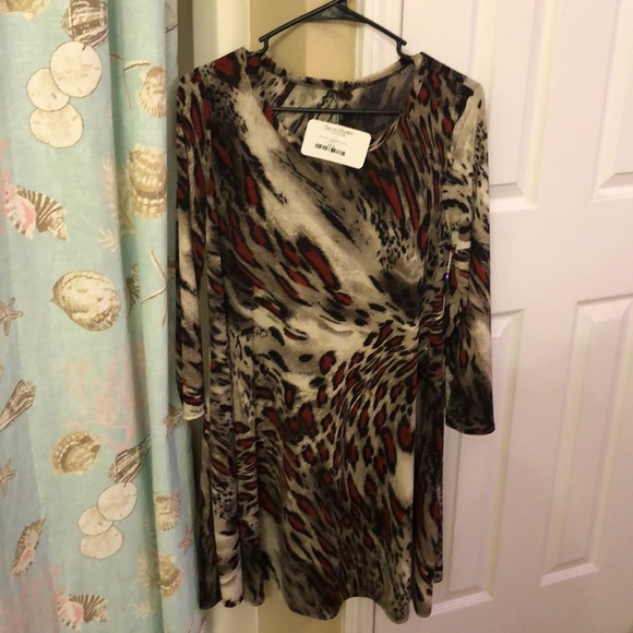 Cute leopard-like pattern dress💞 - Picture 5 of 5